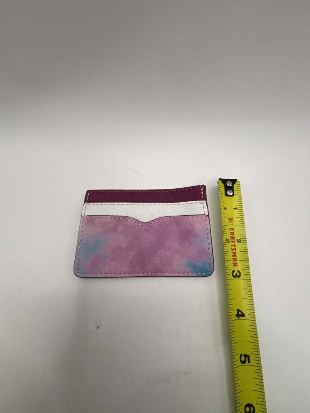 Cute Petal Card Case Light Raspberry Multi Leather - Picture 2 of 2